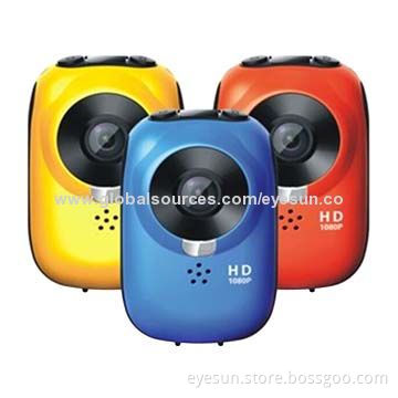 H.264 Full HD 1,080P Action Waterproof Cameras with 0.5-inch Panel